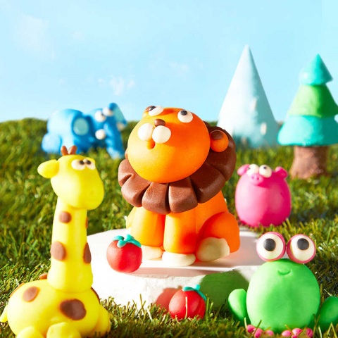 Plastilina pentru bebelusi, 18 luni+, 12 culori, moale [7]