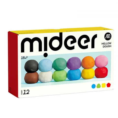 Plastilină, Pastă modelaj, Lut - Plastilina pentru bebelusi, 18 luni+, 12 culori, moale