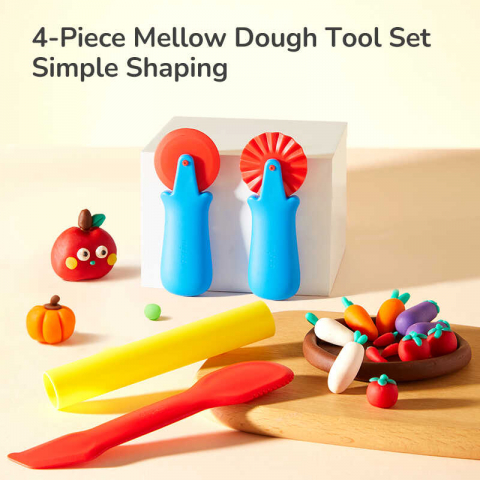 Plastilina pentru bebelusi, 18 luni+, 12 culori, moale [5]