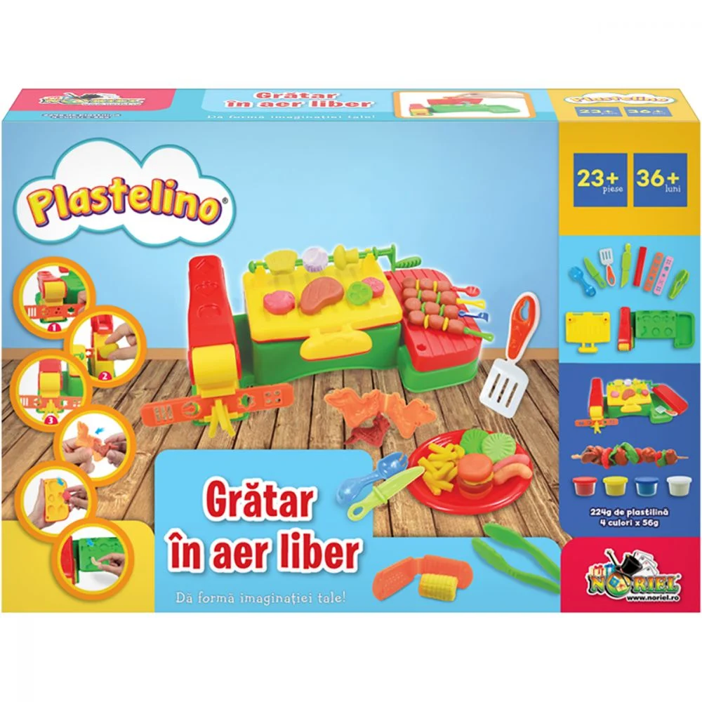 Plastilina pentru Copii, Pasta de Modelaj si Lut - Plastilina Set de joaca Plastelino Gratar in aer liber 