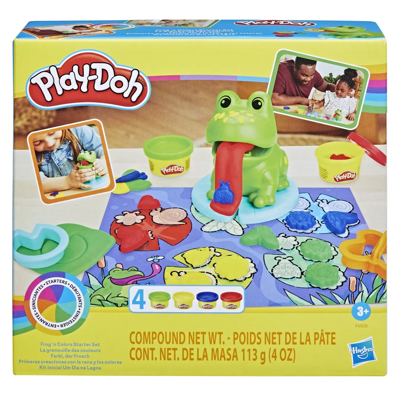 Broscuta Colorata, Set Plastilina si forme modelaj, 3 ani+, Play-Doh, varsta de la 3 ani la 7 ani [3]