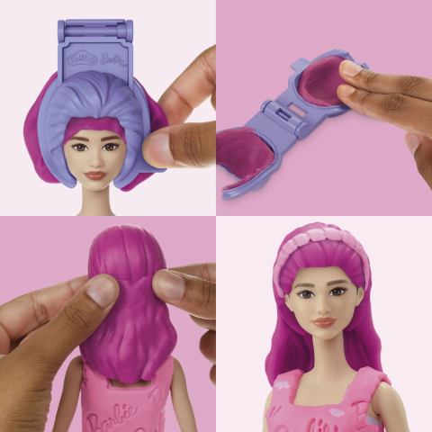 Play doh barbie set plastelina inimioare si par [8]