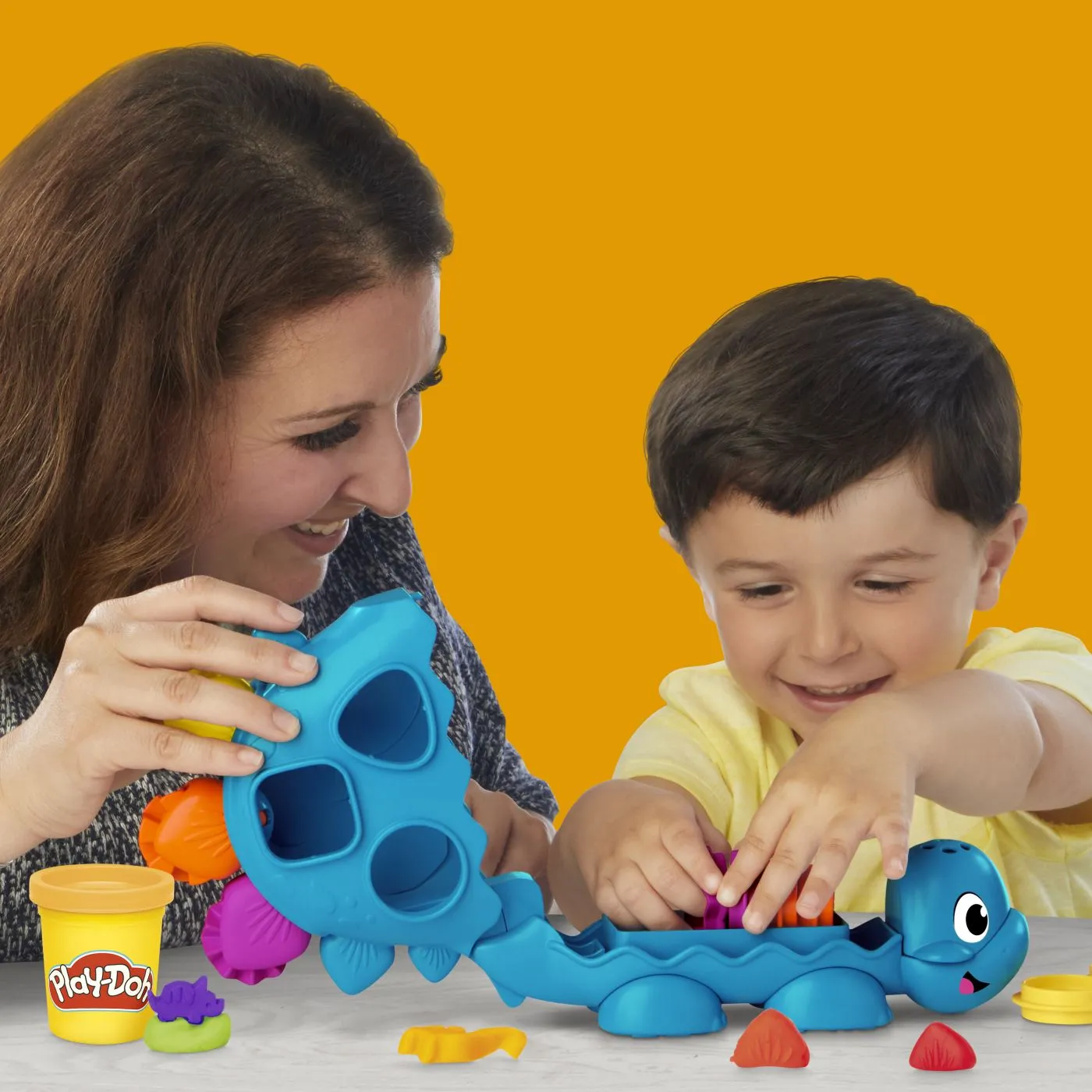 Play doh jucarie cu activitati dinozaur cu forme si culori, copii varsta 2 ani pana la 6 ani [3]