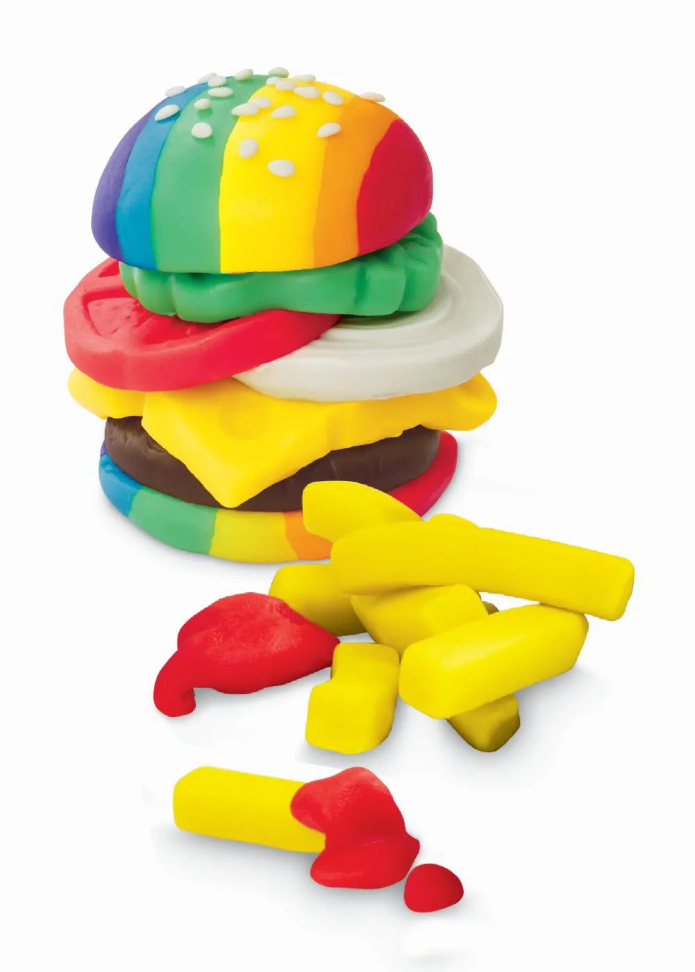 Play doh kitchen creations set de gatit hamburger, copii varsta 3 ani pana la 7 ani [2]