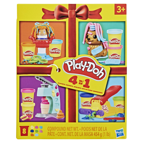 Jucării și Jocuri pentru copii - Play doh set creatii 4 in 1  copii varsta 3 ani - 10 ani
