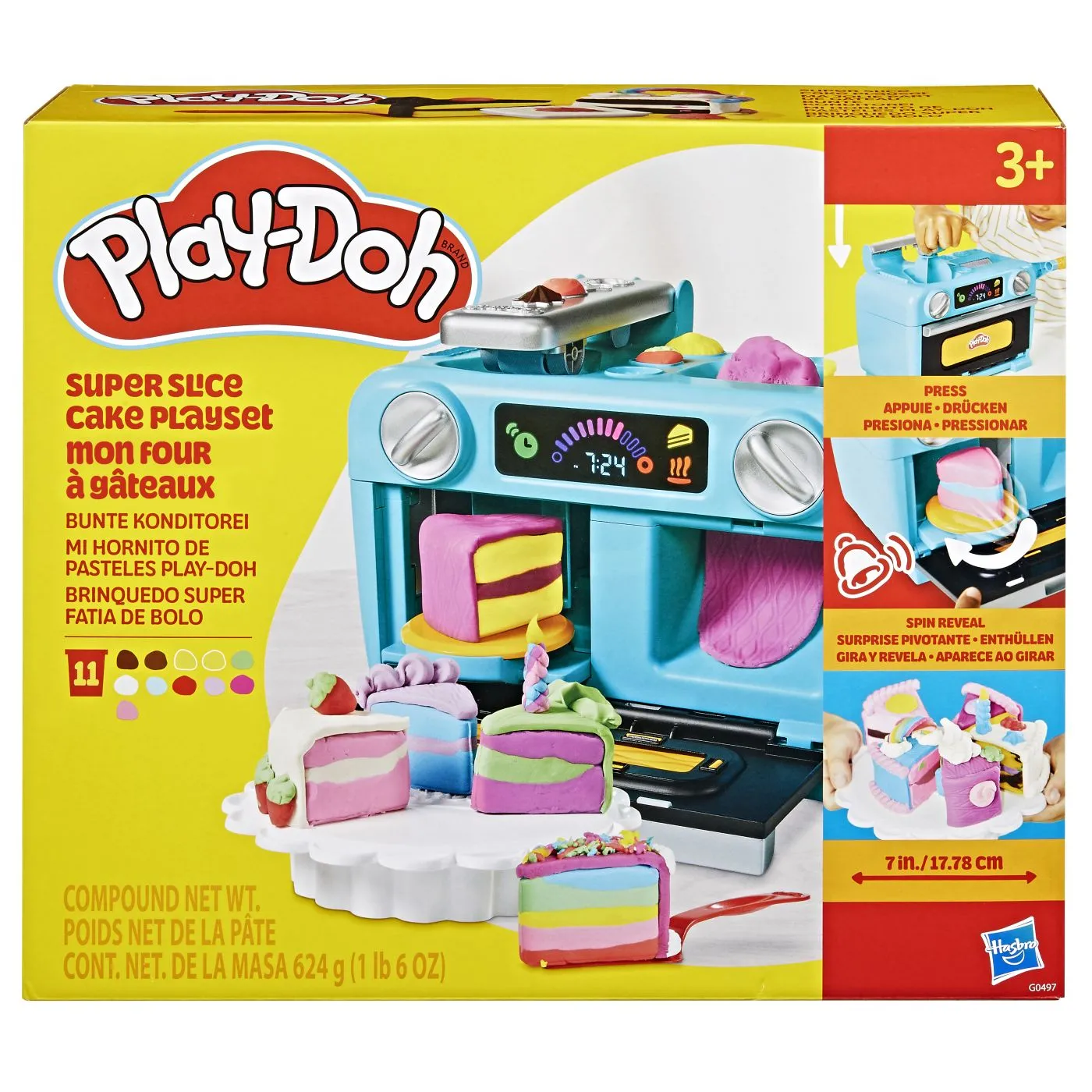 Art & Craft si Artizanat - Play doh set de joaca felii de tort , copii varsta 3 ani pana la 7 ani
