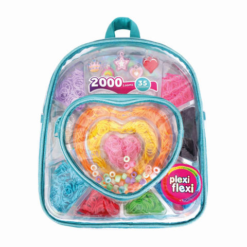 Rechizite Școlare - Plexi flexi rucsac 2000 elastice 35 accesorii
