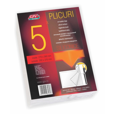 Birotică și Papetărie - Plic antisoc H18 GPV 198460, alb, 292x370mm / 270x360mm, set 5 buc