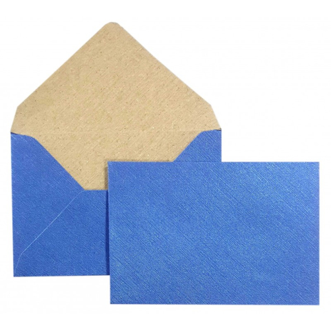 Birotică și Papetărie - Plic color C7L CNX, albastru metalizat, 120g/mp, 75x110mm, set 10 buc