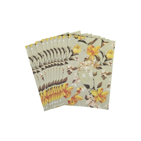 Birotică și Papetărie - Plic color CNX, diverse culori, 110x160mm, model cu narcisa, set 10 buc