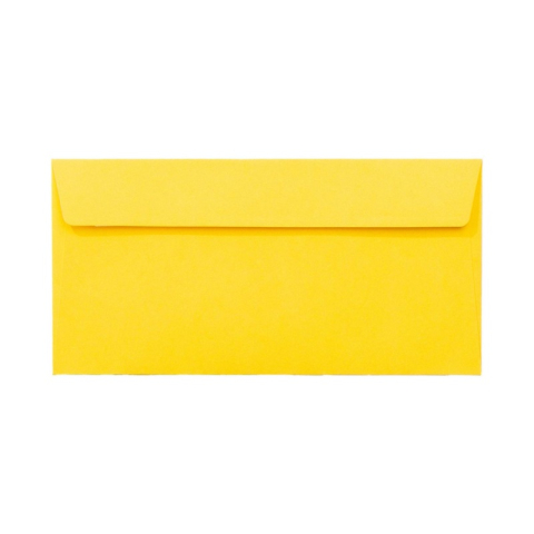 Birotică și Papetărie - Plic color DL PC12G, galben, 120g/mp, 110x220mm, autoadeziv, set 25 buc