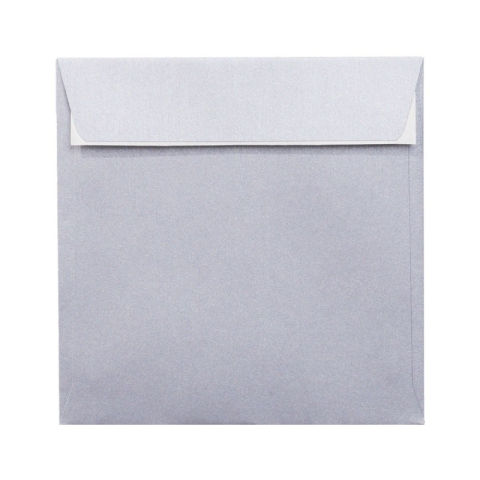 Birotică și Papetărie - Plic color PC1616AG, argintiu, 120g/mp, 160x160mm, autoadeziv, set 25 buc