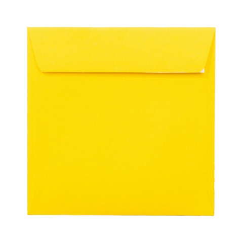 Birotică și Papetărie - Plic color PC1616G, galben, 120g/mp, 160x160mm, autoadeziv, set 25 buc