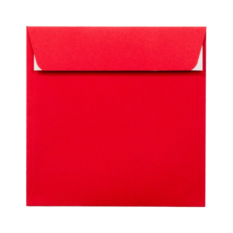 Birotică și Papetărie - Plic color PC1616RC, rosu Craciun, 120g/mp, 160x160mm, autoadeziv, set 25 buc