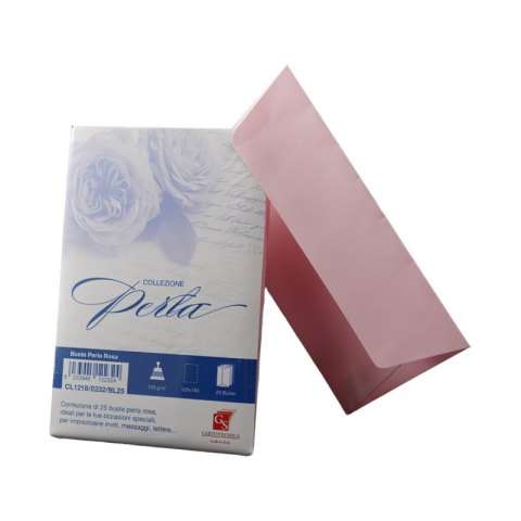 Birotică și Papetărie - Plic color pentru invitatie Colorarte Perla, roz perlat, 120g/mp, 120x180mm, set 25 buc