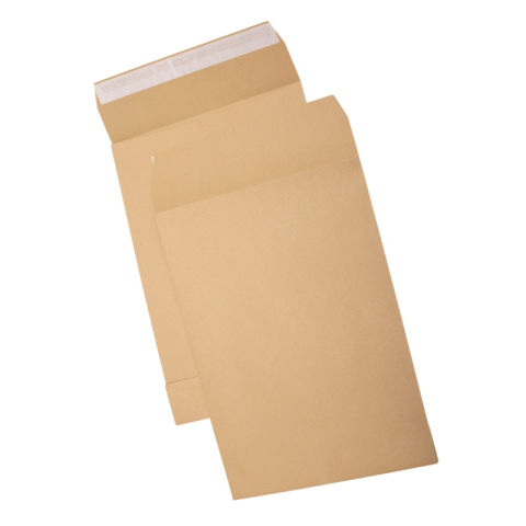 Birotică și Papetărie - Plic cu burduf C4T GPV, kraft, 120g/mp, 229x324x40mm, siliconic