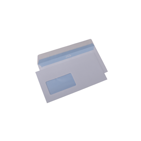 Birotică și Papetărie - Plic cu fereastra DL GPV 122353, alb, 80g/mp, 110x220mm, siliconic, cu fereastra stanga, cutie 1000 buc