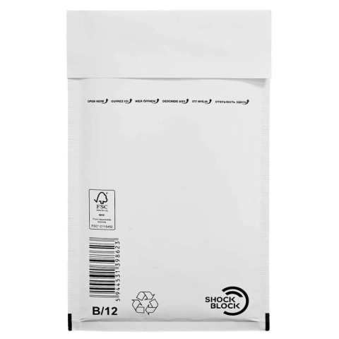 Birotică și Papetărie - Plic perna aer b/12 ext-140*225mm/int-120*215mm alb gpv