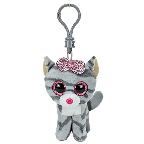 Jucarii de Plus - Plus breloc ty 8.5cm boos kiki pisicuta gri