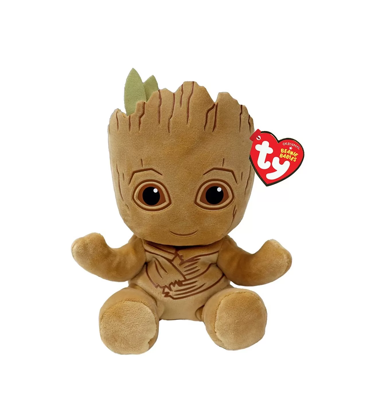 Jucării bebeluși - Plus ty 15cm beanie babies soft marvel groot, varsta de la 3 ani la +15 ani