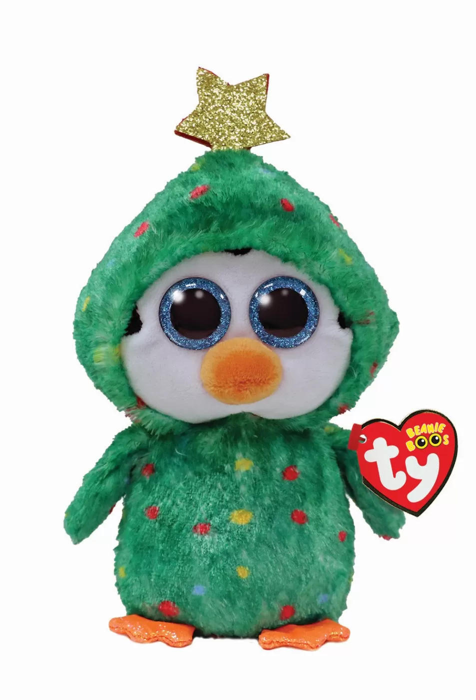Jucării bebeluși - Plus ty 15cm boos noel pinguin verde, varsta de la 3 ani la +15 ani