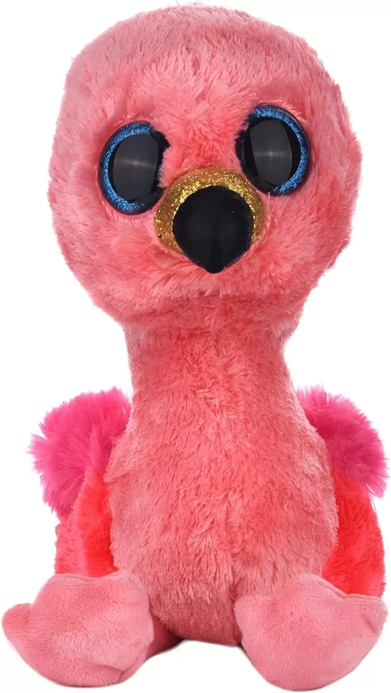 Jucării bebeluși - Plus ty 24cm boos flamingo roz, varsta de la 3 ani la +15 ani