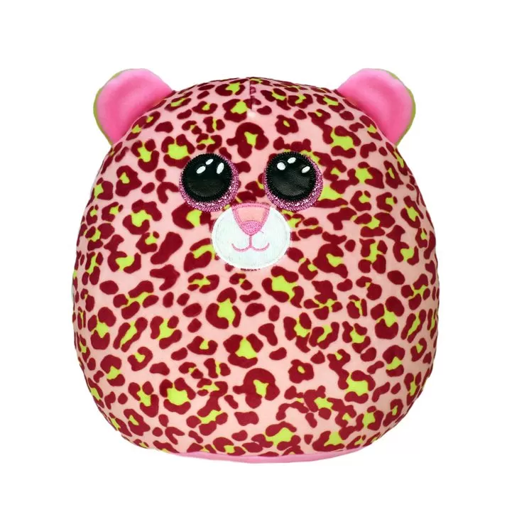 Jucării bebeluși - Plus ty squish leopard roz lainey 22cm, varsta de la 3 ani la +15 ani