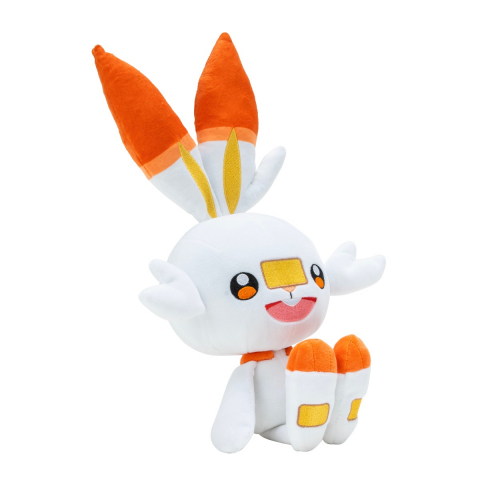 Pokemon - Jucarie de plus 30 cm, Scorbunny, S11 varsta 3-5 ani ,5-7 ani ,7-9 ani ,9-12 ani ,12-14 ani ,14-18 ani ,18+, Unisex [1]