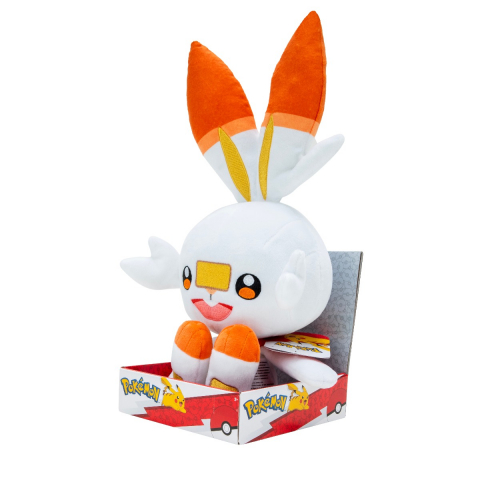 Pokemon - Jucarie de plus 30 cm, Scorbunny, S11 varsta 3-5 ani ,5-7 ani ,7-9 ani ,9-12 ani ,12-14 ani ,14-18 ani ,18+, Unisex [2]