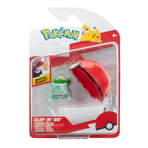 Jucării și Jocuri pentru copii - Pokemon - Set 2 figurine Clip n Go, Bulbasaur #1 with PokÃ© Ball W18 varsta 3-5 ani ,5-7 ani ,7-9 ani ,9-12 ani ,12-14 ani ,14-18 ani ,18+, Baieti