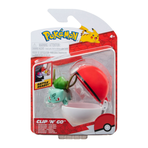 Jucării și Jocuri pentru copii - Pokemon - Set 2 figurine Clip n Go, (Bulbasaur #4 & PokÃ© Ball) S15 varsta 3-5 ani ,5-7 ani ,7-9 ani ,9-12 ani ,12-14 ani ,14-18 ani ,18+, Baieti