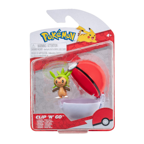 Jucării și Jocuri pentru copii - Pokemon - Set 2 figurine Clip n Go, (Chespin & Poke Ball) S14 varsta 3-5 ani ,5-7 ani ,7-9 ani ,9-12 ani ,12-14 ani ,14-18 ani ,18+, Baieti