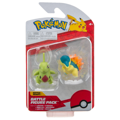 Jucării și Jocuri pentru copii - Pokemon - Set 2 figurine de actiune, (Cyndaquil & Larvitar) S10 varsta 3-5 ani ,5-7 ani ,7-9 ani ,9-12 ani ,12-14 ani ,14-18 ani ,18+, Baieti