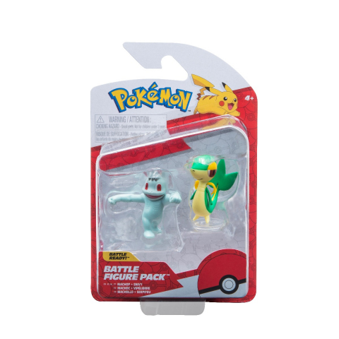 Jucării și Jocuri pentru copii - Pokemon - Set 2 figurine de actiune, (Machop & Snivy) S14 varsta 3-5 ani ,5-7 ani ,7-9 ani ,9-12 ani ,12-14 ani ,14-18 ani ,18+, Baieti