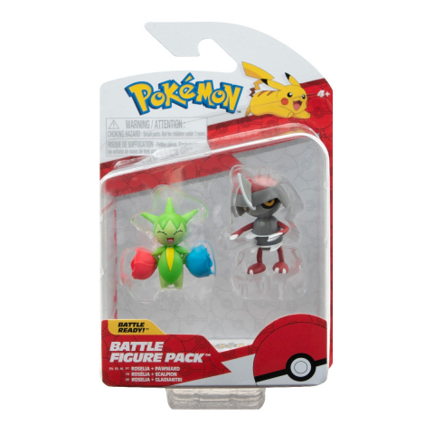 Jucării și Jocuri pentru copii - Pokemon - Set 2 figurine de actiune, (Pawniard & Roselia) S15 varsta 3-5 ani ,5-7 ani ,7-9 ani ,9-12 ani ,12-14 ani ,14-18 ani ,18+, Baieti