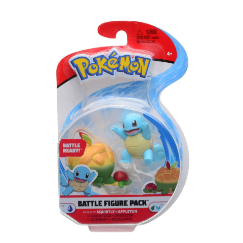 Jucării și Jocuri pentru copii - Pokemon - Set 2 figurine de actiune, (Squirtle & Appletun) S9 varsta 3-5 ani ,5-7 ani ,7-9 ani ,9-12 ani ,12-14 ani ,14-18 ani ,18+, Baieti