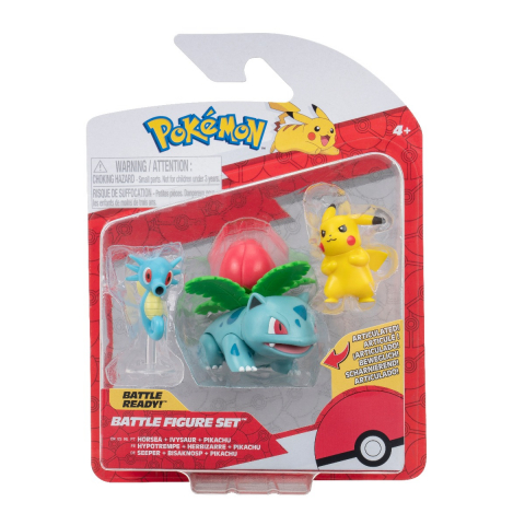 Jucării și Jocuri pentru copii - Pokemon - Set 3 figurine de actiune, (Pikachu #2 & Horsea & Ivysaur) S16 varsta 3-5 ani ,5-7 ani ,7-9 ani ,9-12 ani ,12-14 ani ,14-18 ani ,18+, Baieti