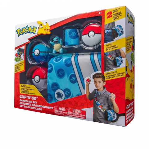 Pokemon - Set Bandoliera, (Poke Ball, Dive Ball & Squirtle) S3 varsta 3-5 ani ,5-7 ani ,7-9 ani ,9-12 ani ,12-14 ani ,14-18 ani ,18+, Baieti [8]