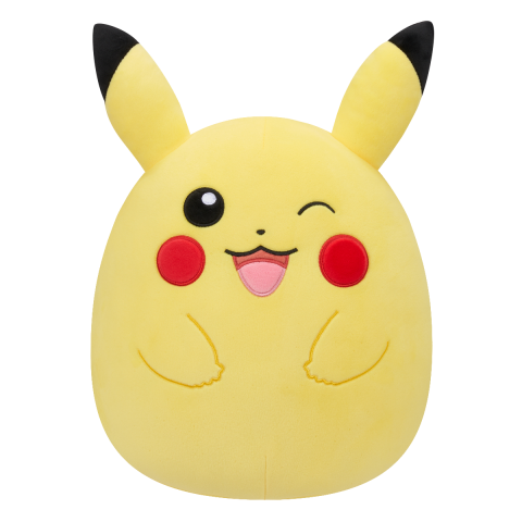 Pokemon Squishmallows - Jucarie de plus 25 cm, Winking Pikachu, S3 varsta 3-5 ani ,5-7 ani ,7-9 ani ,9-12 ani ,12-14 ani ,14-18 ani ,18+, Unisex [1]