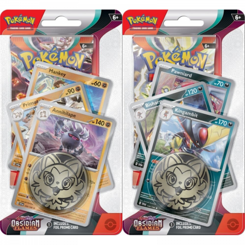 Jucării și Jocuri pentru copii - Pokemon TCG: SV03 Obsidian Flames - Premium Checklane Blister