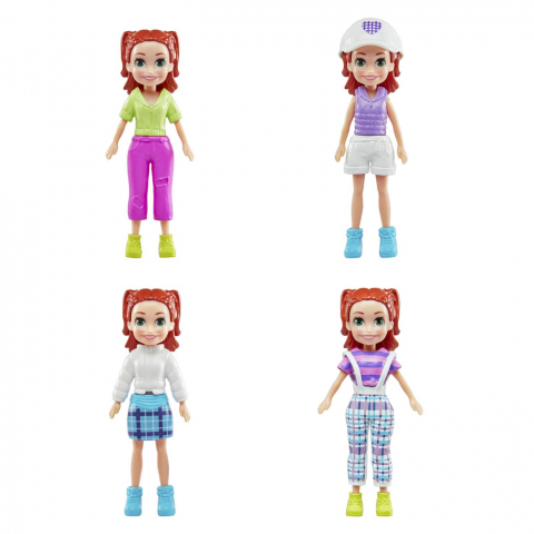 Polly pocket set 2 papusi si accesorii 27 piese, varsta de la 4 ani la 8 ani [4]