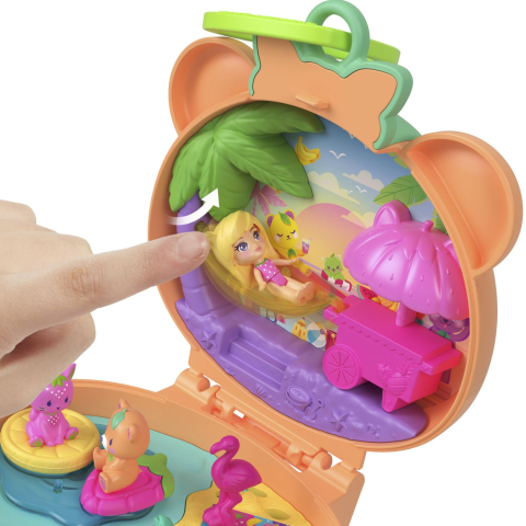 Polly pocket set gentuta animalut ursulet roz cu accesorii copii varsta 4 ani - 8 ani [3]