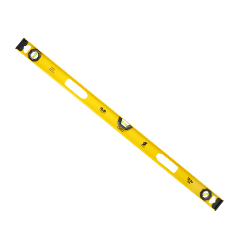 Instrumente de Geometrie: Rigle, Echere, Compasuri si Truse - Poloboc metal 100 cm 3 bule acuratete 1mm galben deli