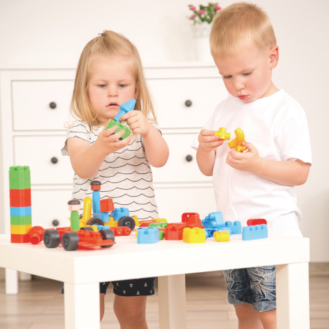 PolyM - Building Block Set (128 piese), copii varsta 18 luni+,3 ani+,6 ani+ [3]