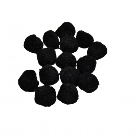 Pom-pom, 15 buc, 30 mm, negru [2]