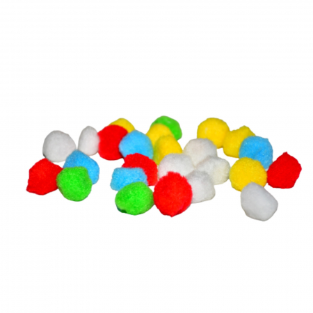 Pom-pom, 25 buc, 25 mm, multicolor [1]