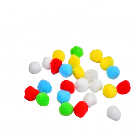 Pom-pom, 25 buc, 25 mm, multicolor [3]