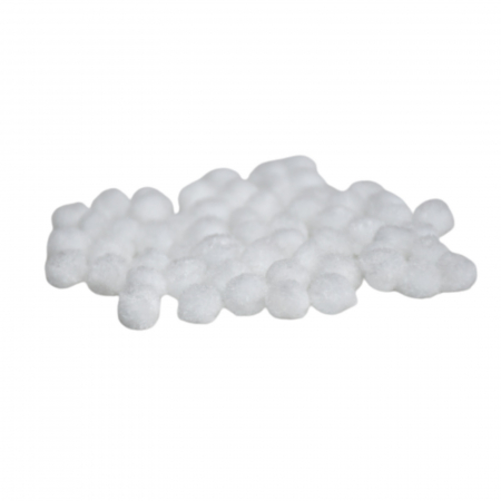 Pom-pom, 60 buc, 7 mm, alb [1]
