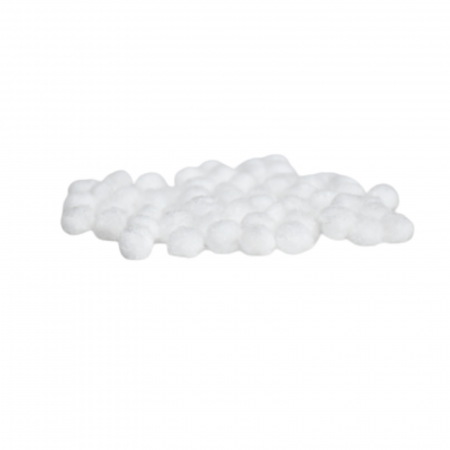 Pom-pom, 60 buc, 7 mm, alb [2]