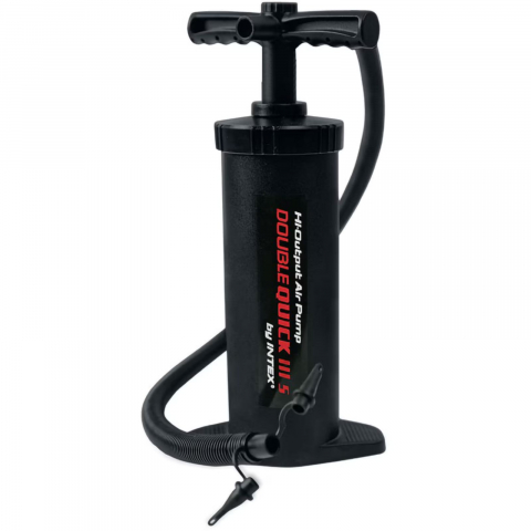 Piscine copii, saltele, colaci și accesorii înot - Pompa de mana INTEX Quick III 68605, 37 cm, plastic, negru
